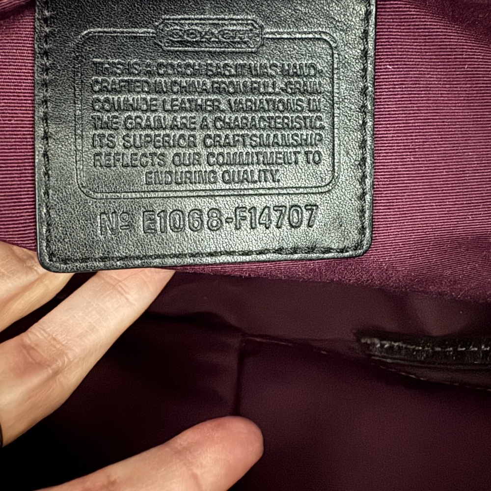 Coach Silver Leather Crossbody Bag - Picture 9 of 10